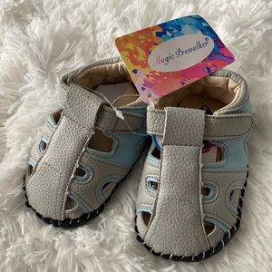 Leather little boy shoes